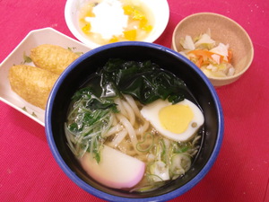 １２月２４日きのこあんかけうどん.JPG