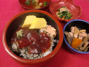 6月23日鮪の漬け丼.JPG