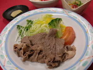 7月20日牛肉冷しゃぶ.JPG