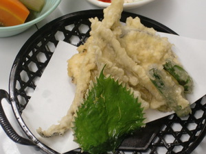 8月２０日穴子と野菜の天ぷら.JPG