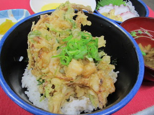 6月29日駿河湾由比産桜海老かき揚げ丼.JPG