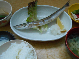 10月22日かますの塩焼き.JPG