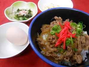 12月23日　じっくり煮込んだ牛丼.JPG