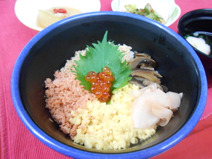 8月14日五色そぼろ丼.JPG