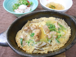 9月8日国産鶏の柳川煮.JPG
