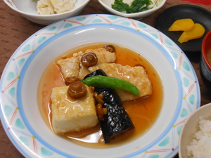 12月22日かじき鮪と豆腐の揚げ出し.JPG