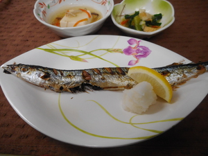 10月9日　秋刀魚の塩焼き.JPG