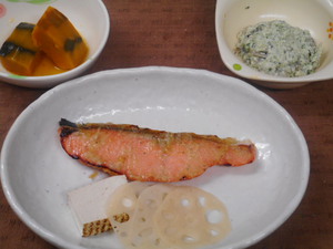 4月3日　サーモンの木の芽味噌焼き.JPG