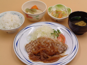 8月30日　もち豚ロースの生姜焼きステーキ.JPG