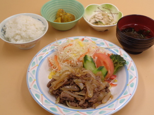 10月3日　たっぷり生野菜と牛肉の焼肉.JPG