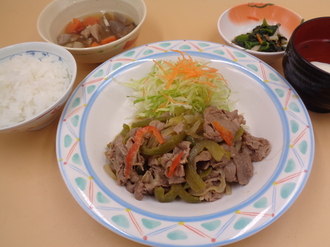 1月19日　牛肉と野菜の彩り焼肉.JPG