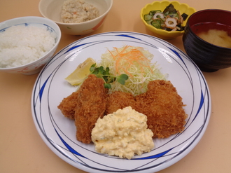 1月6日　カキフライと白身魚のフライ.JPG
