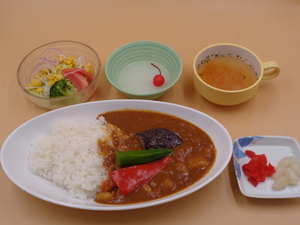 6月14日　夏野菜カレーライス.JPG