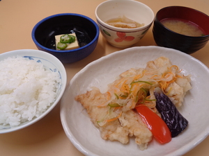 8月8日　ヘルシー鶏の胸肉南蛮漬け.JPG