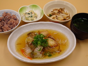 4月1日カレイの唐揚げ野菜あんかけ.JPG