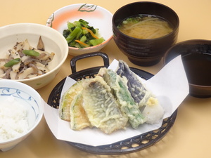 8月4日　地鯵と夏野菜の天ぷら盛り合わせ.JPG