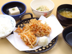 2月2日　白魚と桜海老のかき揚げ.JPG
